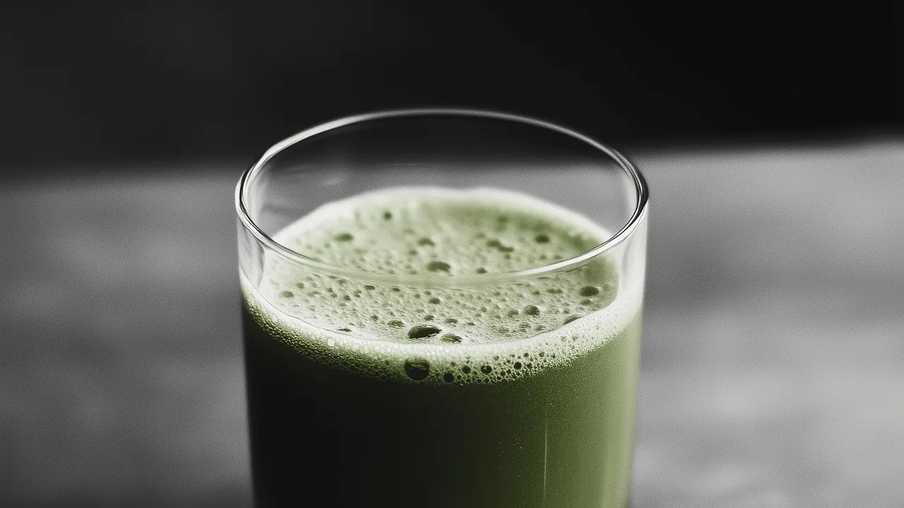Quel est le meilleur jus vert ? Un verre de jus vert détox avec des feuilles de menthe et des citrons verts