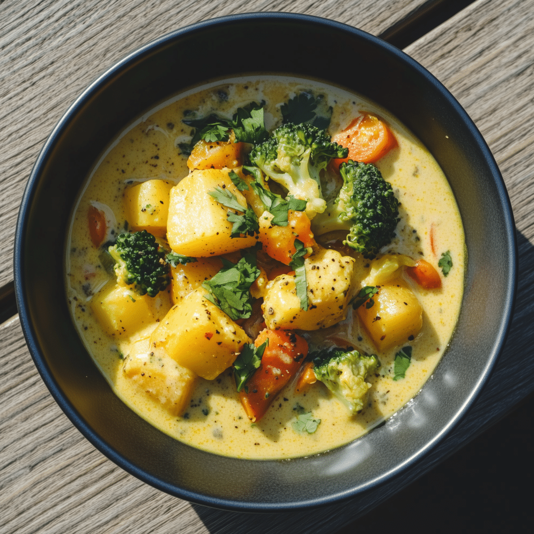 Curry de légumes au lait de coco